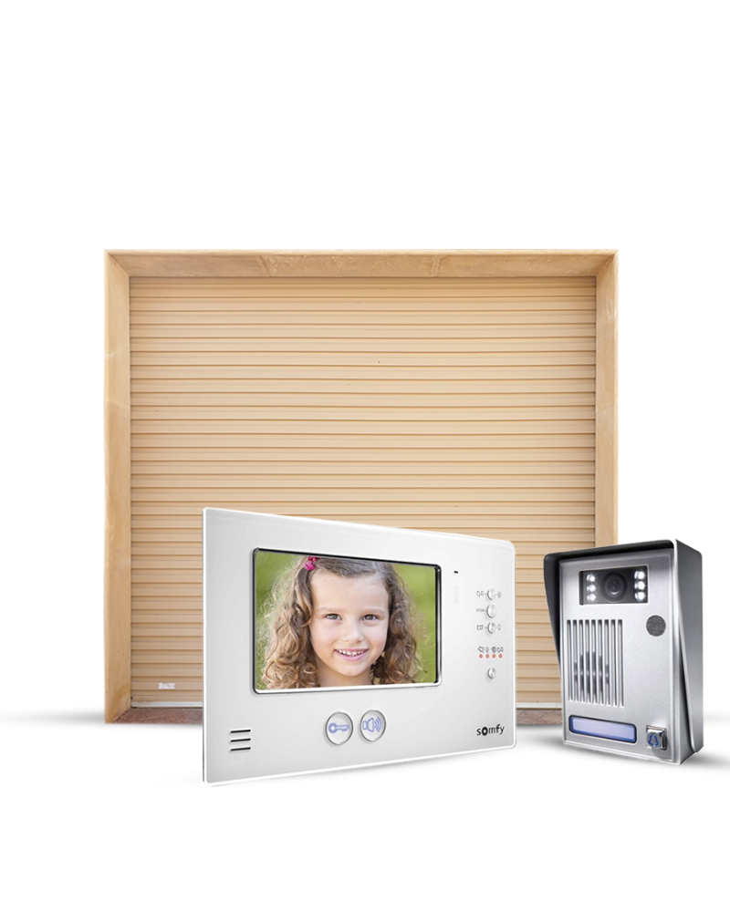 باب رول حتى عرض 3.4 م × ارتفاع 3 م + إنترفون V200 سومفى بدون تركيب