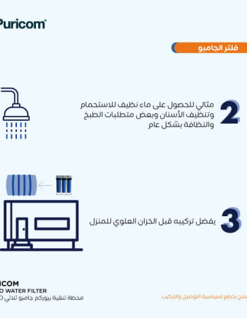 فلتر جامبو أزرق ثلاثي  بيوركوم