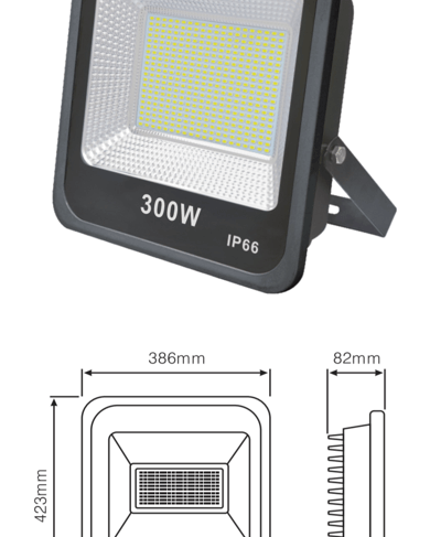 كشاف خارجي 300 وات SMD إضاءة صفراء