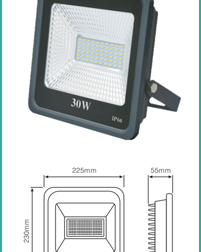 كشاف خارجي 30 وات SMD اضاءة بيضاء