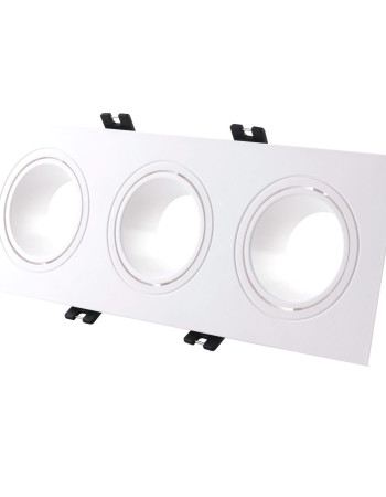 إطار متحرك بلاستيك ثلاثي أبيض كامل مقاس 253x93x29mm
