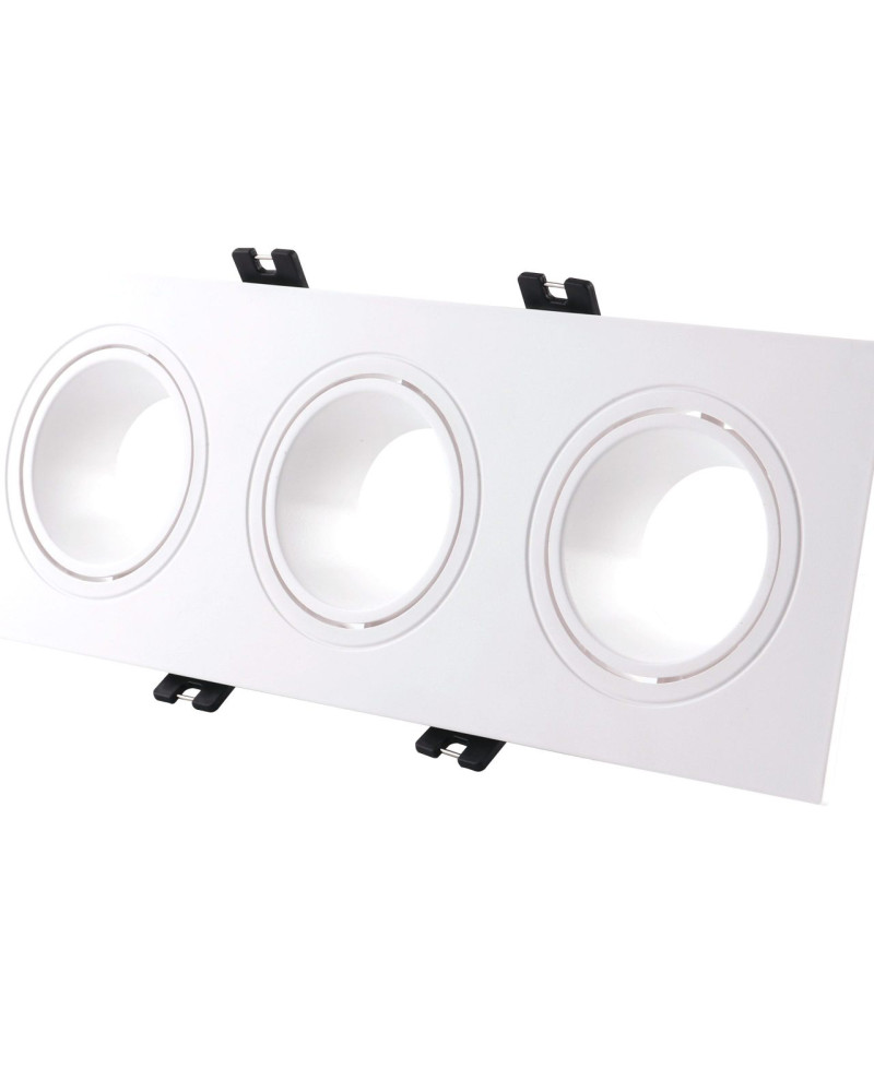 إطار متحرك بلاستيك ثلاثي أبيض كامل مقاس 253x93x29mm