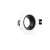 إطار دائري بلاستك مفرد متحرك 7 سم ابيض واسود مقاس 90x29mm