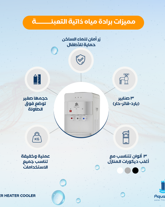 برادة مياه أكواتاور زى بلس لون أبيض